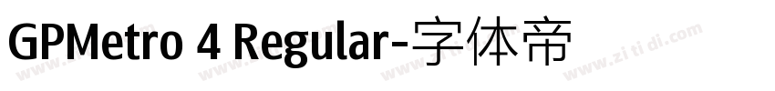 GPMetro 4 Regular字体转换